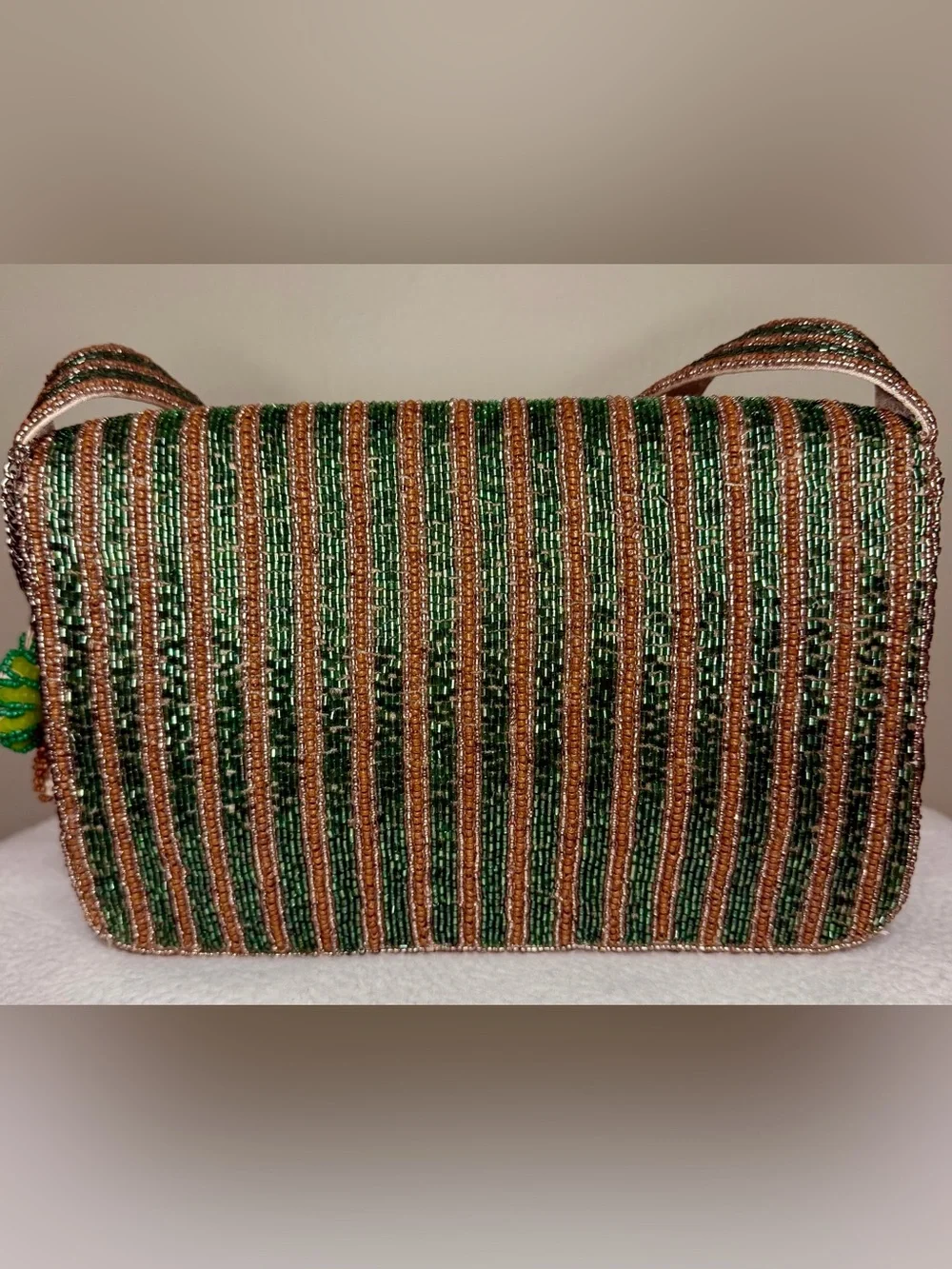 Viral Beaded TJMaxx & Marshalls Palm Tree Shoulder Bag With Bag Charm!!